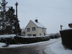 Ringstead Winter view Wallpaper