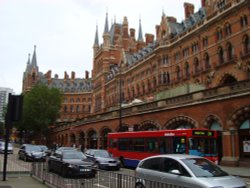 Euston Road and St Pancras Chambers Wallpaper