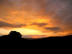 Sunset over Ashburton Wallpaper