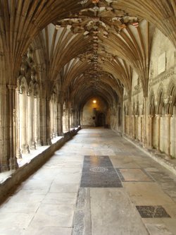 A cloister of the Cathedral, Canterbury