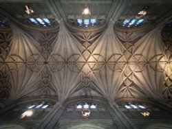 The great vault of the Cathedral, Canterbury Wallpaper