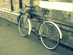 Bicycle at Rothley Station Wallpaper