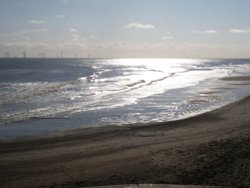 Beach at Skegness Wallpaper