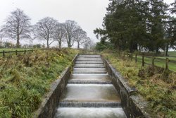Sywell Wier in flood Wallpaper