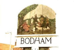 Bodham Village Sign Wallpaper