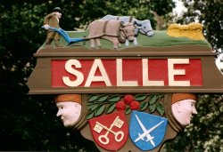 Salle Village Sign Wallpaper