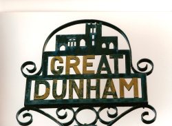 Great Dunham Village Sign Wallpaper