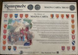 Magna Carta - The information board. Wallpaper