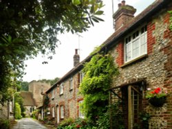 Street to Chapel Wallpaper