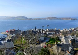 Looking down on Oban Wallpaper