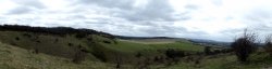View from Steps Hill over Incombe Hole, Ivinghoe Wallpaper