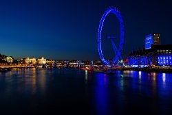 Thames night view, London