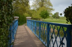 Blue Bridge, River Frome, Dorchester Wallpaper