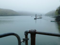 The River Fal and the Mussel Beds. Wallpaper