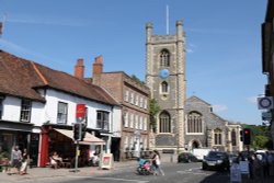 Hart Street and St. Mary-the-Virgin Church, Henley-on-Thames Wallpaper