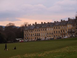 Marlborough Buildings at dusk Wallpaper