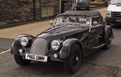 Classic British car in Ambleside Wallpaper