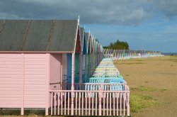West Mersea beach huts Wallpaper