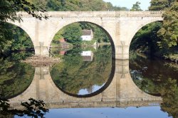 Reflections on the River Wear Wallpaper