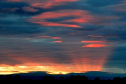 Unusual sunset Wallpaper