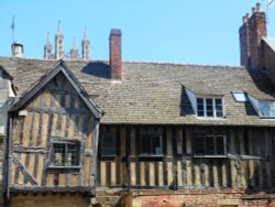 Historic building in St Mary Street, Gloucester Wallpaper