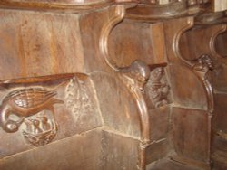 Medieval misericords Wallpaper