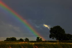 Pot of gold over Sheepy Magna Wallpaper