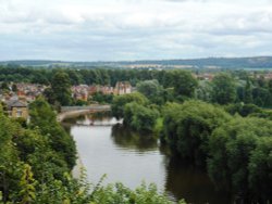 River Severn at Shrewsbury Wallpaper