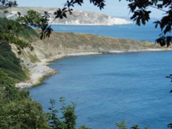 View from the coastal path near Swanage Wallpaper