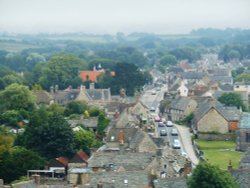 Corfe Castle village Wallpaper