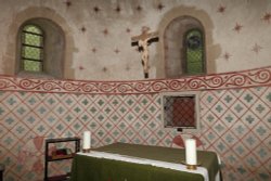 Chancel of St Botolph's Church, Swyncombe Wallpaper