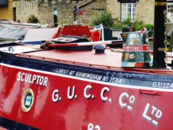 Narrowboat, Stoke Bruerne Wallpaper