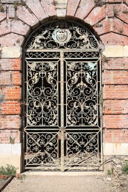 Wrought Iron Gate on lower terrace at Cliveden