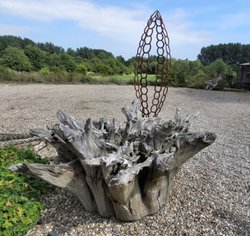 Tree trunk at Henstead Wallpaper