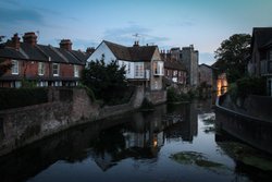 Sunset in Canterbury, Kent. Wallpaper