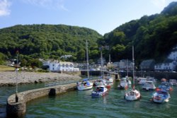 Harbor at Lynmouth, Devon Wallpaper