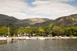 Coniston Landing stages Wallpaper