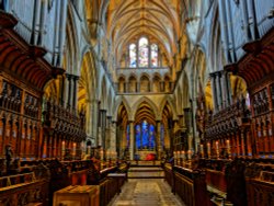 Salisbury Cathedral interior Wallpaper