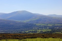 Rhinog Mountains from road near Harlech Wallpaper