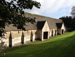 The Ancient Tithe Barn Wallpaper