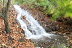 waterfall at Himley Hall Wallpaper