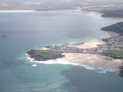 St Ives from the air