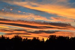 Northumberland sunset Wallpaper