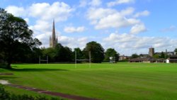 Cathedral, Playing Fields Wallpaper