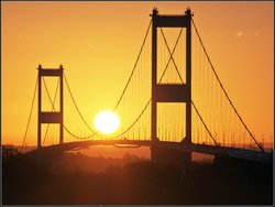 Slingshot M48 bridge, Chepstow Wallpaper