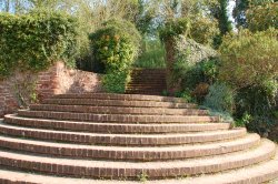 Cockington village in Devon  Mysterious steps