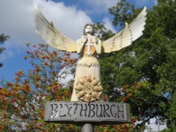 Blythburgh Village Sign Wallpaper