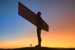 Angel of the North in Gateshead. Wallpaper