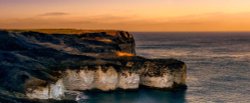 Last light at Flamborough Head Wallpaper