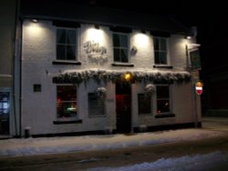 Winter Scene, La Bodega Bar, Morpeth, Northumberland Wallpaper
